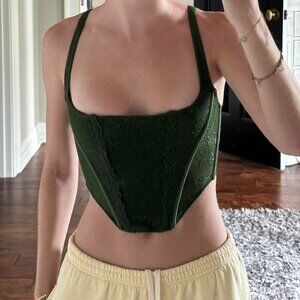 Urban Outfitters Women's Green Corset